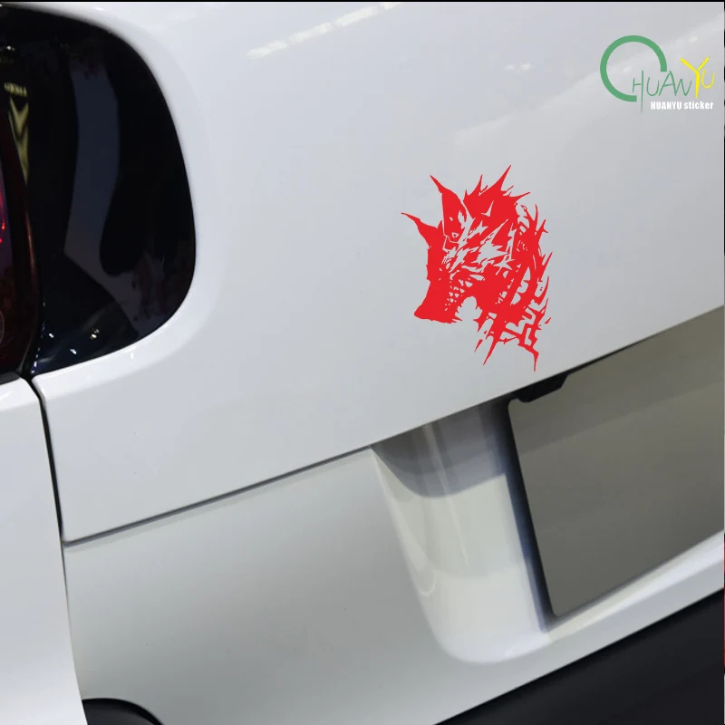Electric car sticker dynamic motorcycle wolf head decoration personalized creative waterproof scratch protection