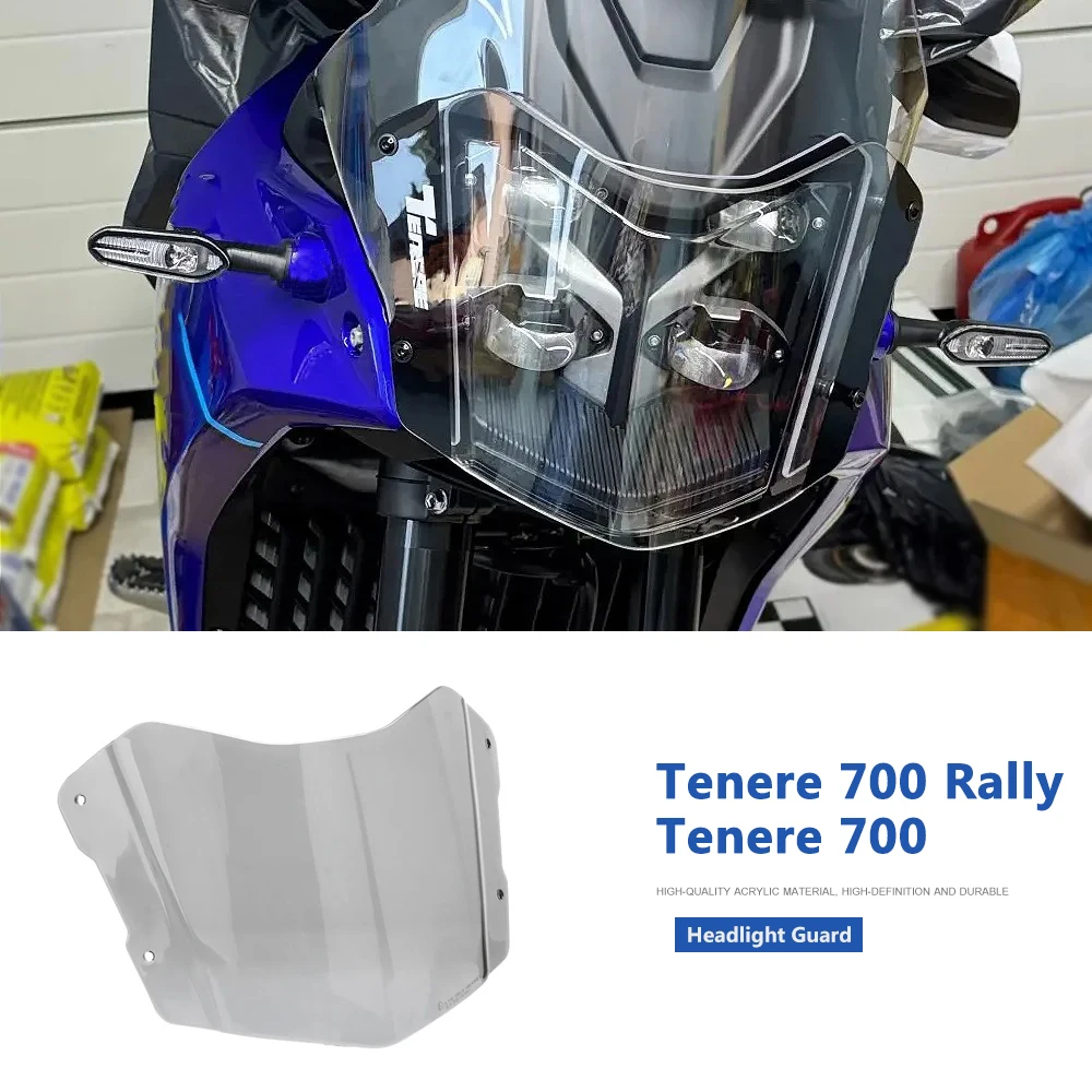 

Headlight Protection Guard For Yamaha Tenere 700 Tenere 700 Rally TENERE700 T700 2025 Motorcycle Accessories Acrylic Front Ligh