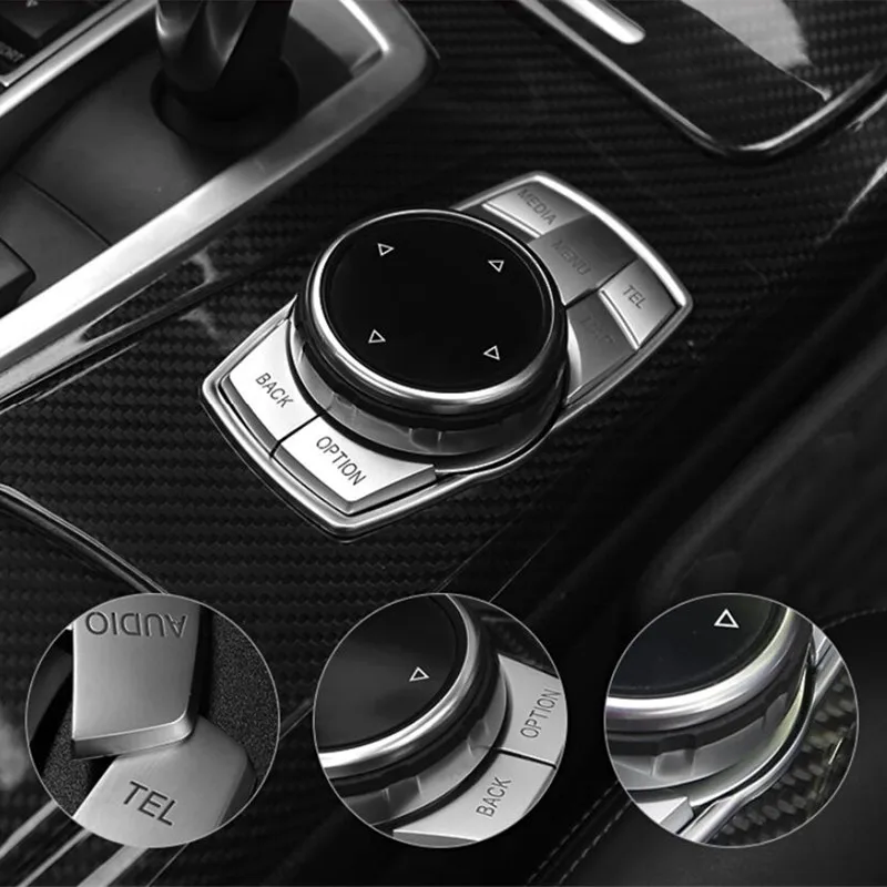 

Car Console Gear Shift Multimedia Buttons Cover Decoration Stickers For BMW X3 F25 X4 F26 2014-2017 Interior Accessories Decals