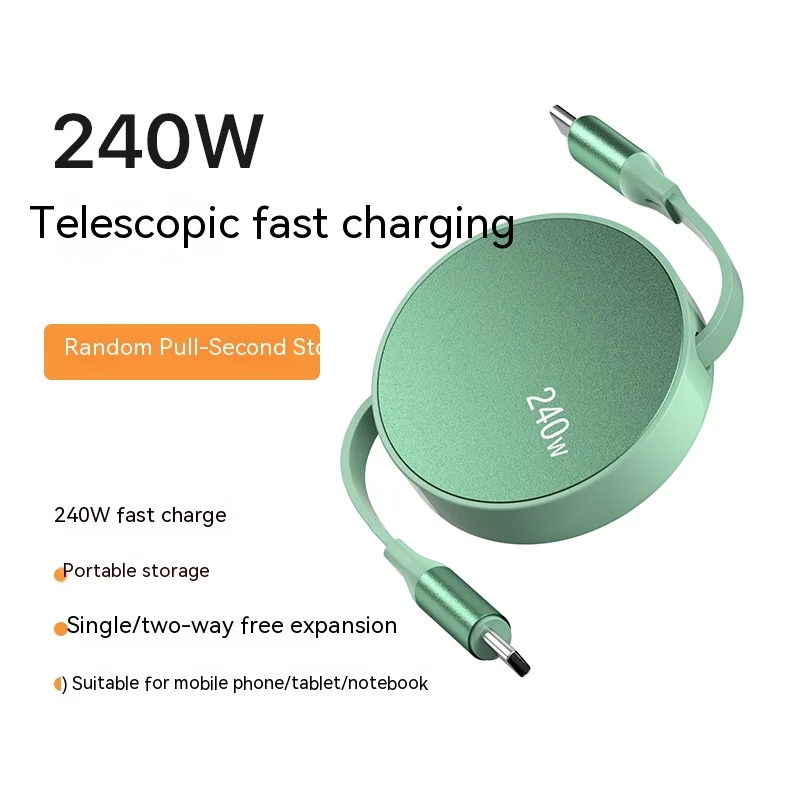 

PD 240W Type C to Type C Cable 100W Fast Charging Wire For Samsung Huawei Xiaomi OPPO Oneplus Macbook iPad USB C Charger Cord