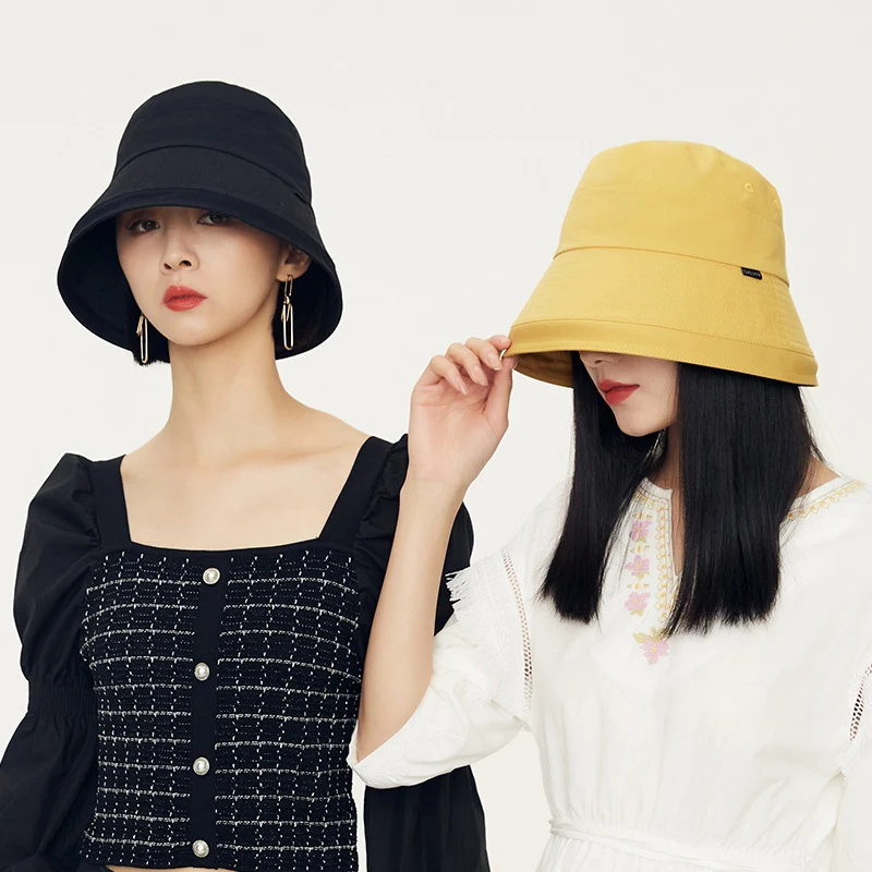 Wholesale Cotton Oversized Bucket Hat Women's Flattering Wide Brim Sun Hat Extra Large Size Fisherman Cap For All Seasons