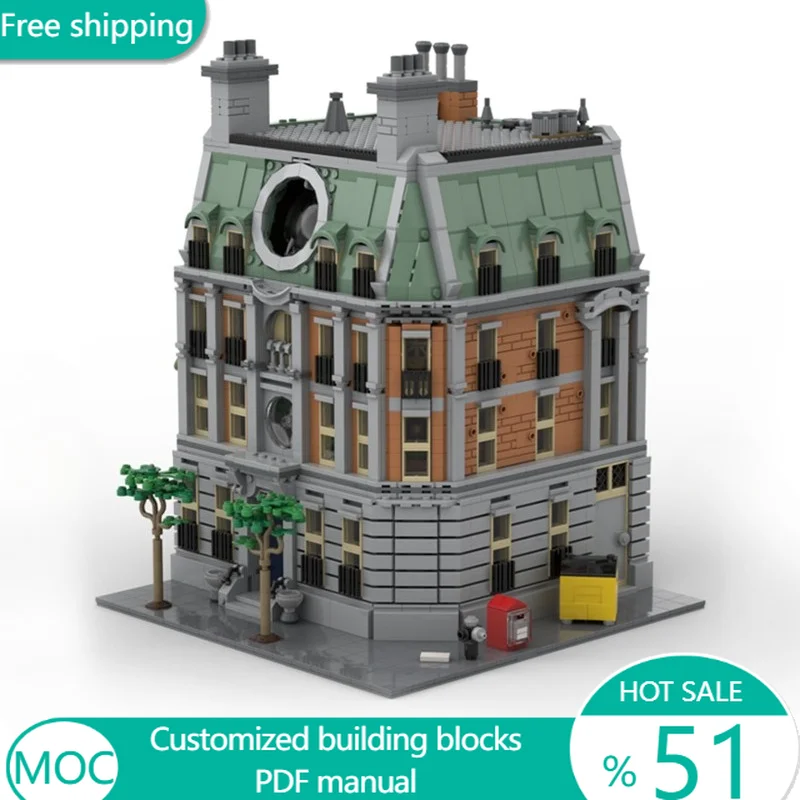 

2806 PCS Famous Film Sanctum Sanctorum Expanded MOC Customize Modular Building Block Simple Creative DIY Boys Assembly Toy Gift