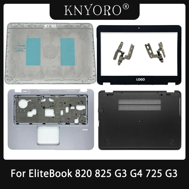 

New For HP EliteBook 820 G3 G4 825 725 720 G3 G4 Laptop LCD Back Cover Front Bezel LCD Hinges Palmrest Bottom Case 821672-001