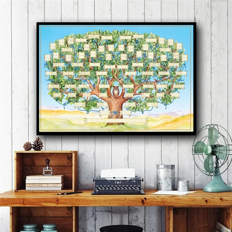 

ABAG Family Tree Chart To Fill In - Blank Ancestry Chart 6-Generation Fillable Genealogy Chart Genealogy Supplies