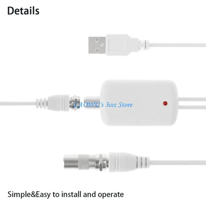 

Y8AD Multi-directional Amplifier HDTV Antenna Long 50 Miles F-head to IEC