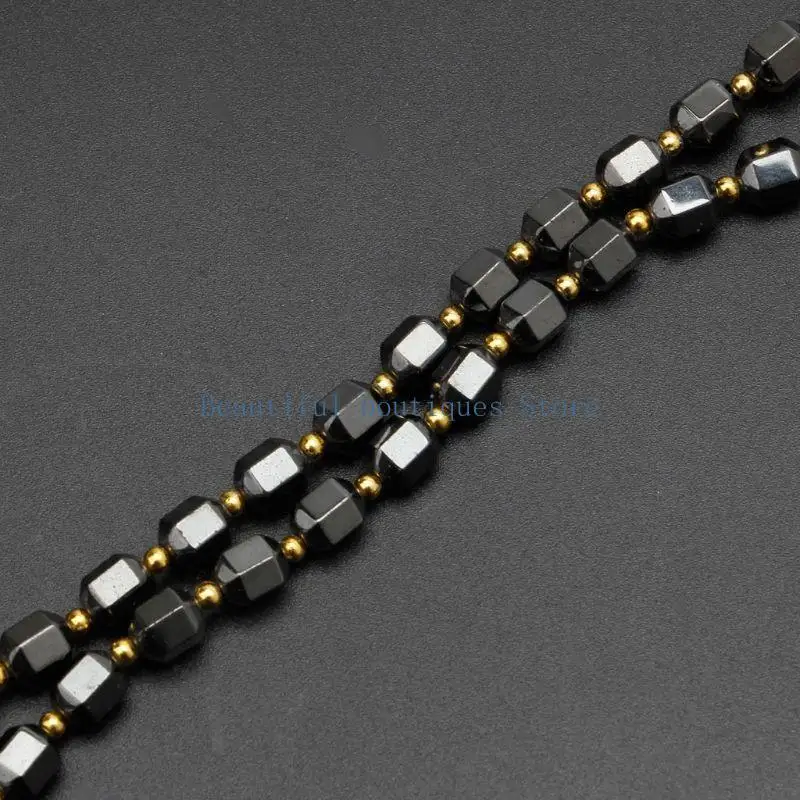 U4LF Black Hematite Necklace Therapy Necklace Jewelry Gift for Mother's Day