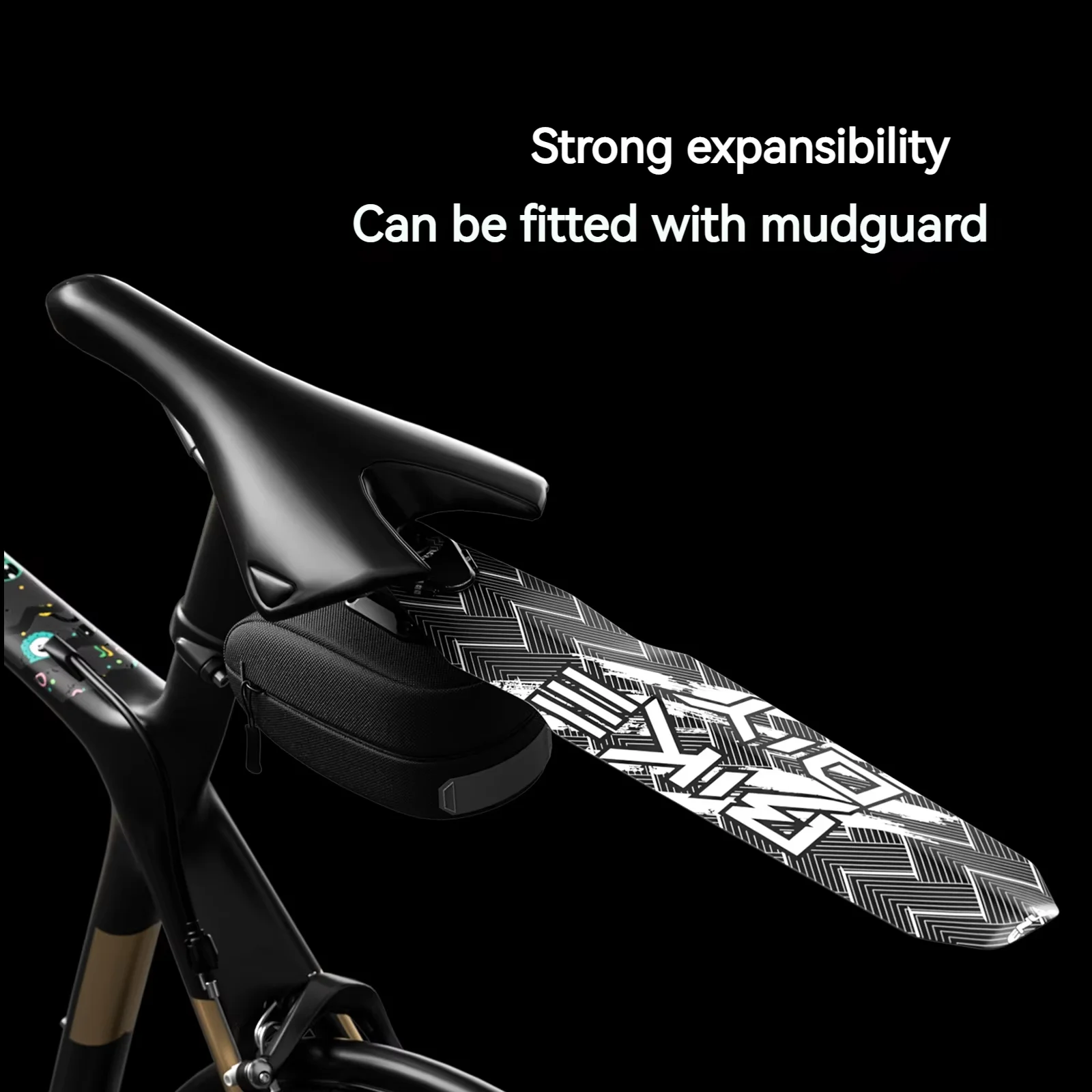 ENLEE Bicycle Bag Road Mountain Bike Saddle Bag Water Bottle Holder Ultra-light Bicycle Seat Tube Bag Large Space Bicycle Tail