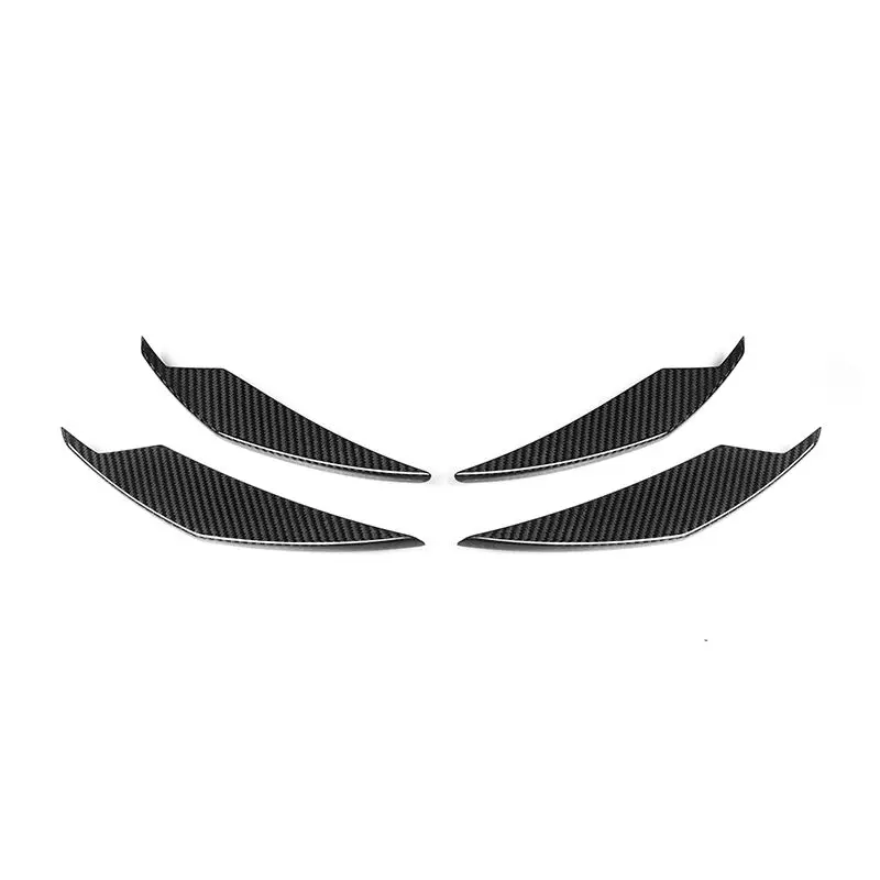 New Arrival Dry Carbon Fiber Front Bumper Trims For BMW G80 G82 G83 M3 M4 AC Style Front Bumper Canards 4 PCS