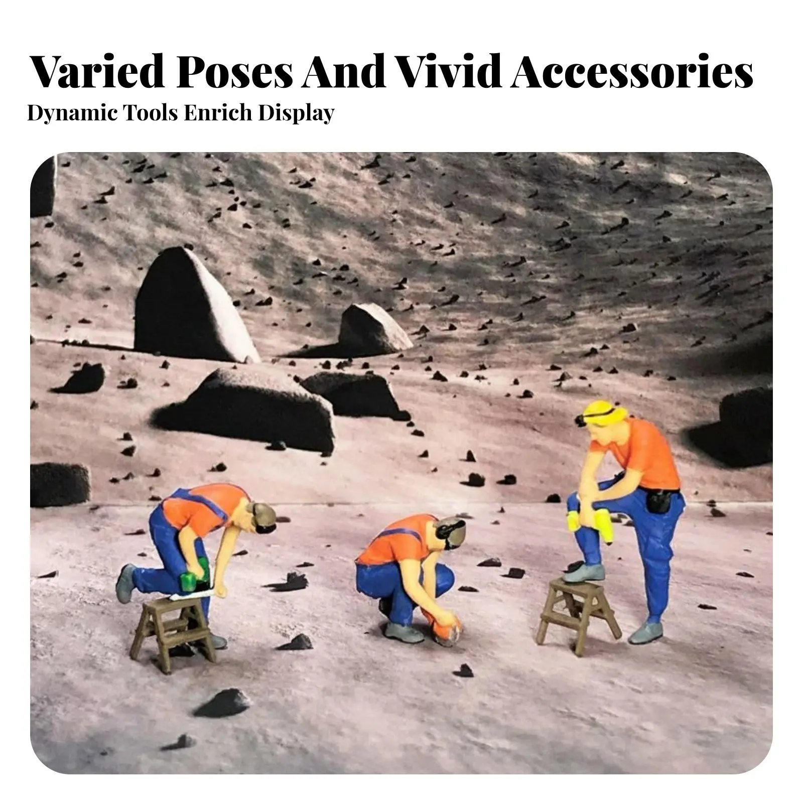 

1:64 Scale Repairman Figure Collectible Mechanic Miniature Scene Figure Garage Miniature Scene People Realistic Design Miniature