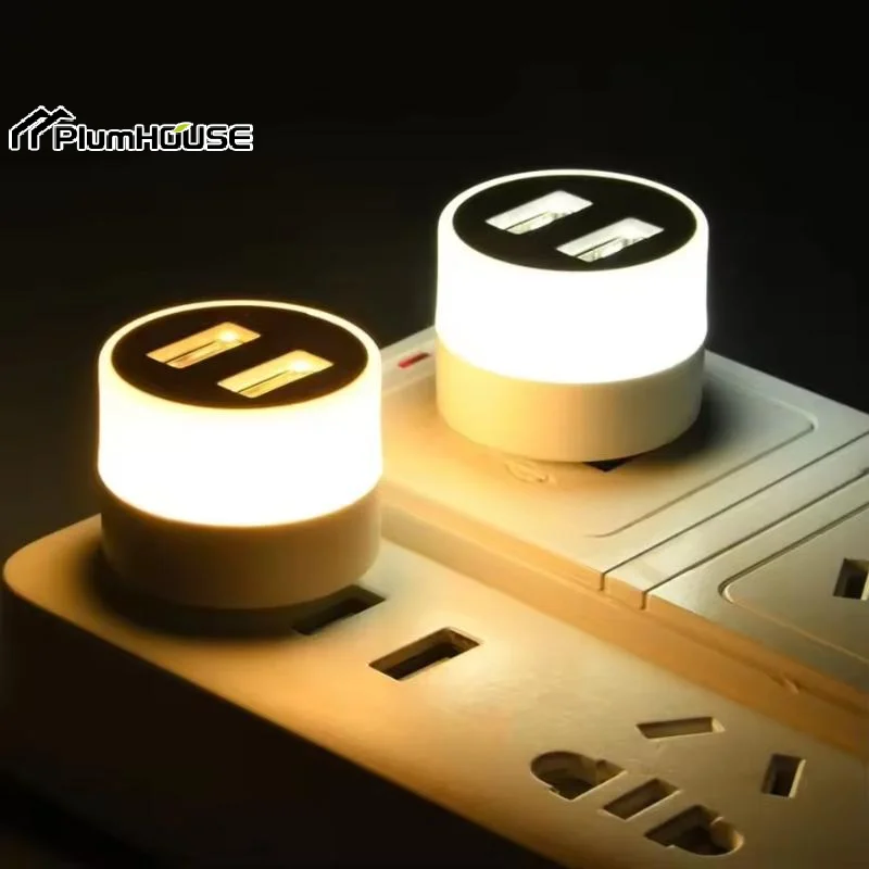 USB Light LED USB Book Lamp Eye Protection Reading Light Computer Reading Lamp Mobile Power Charging Book Lamps Mini Night Light
