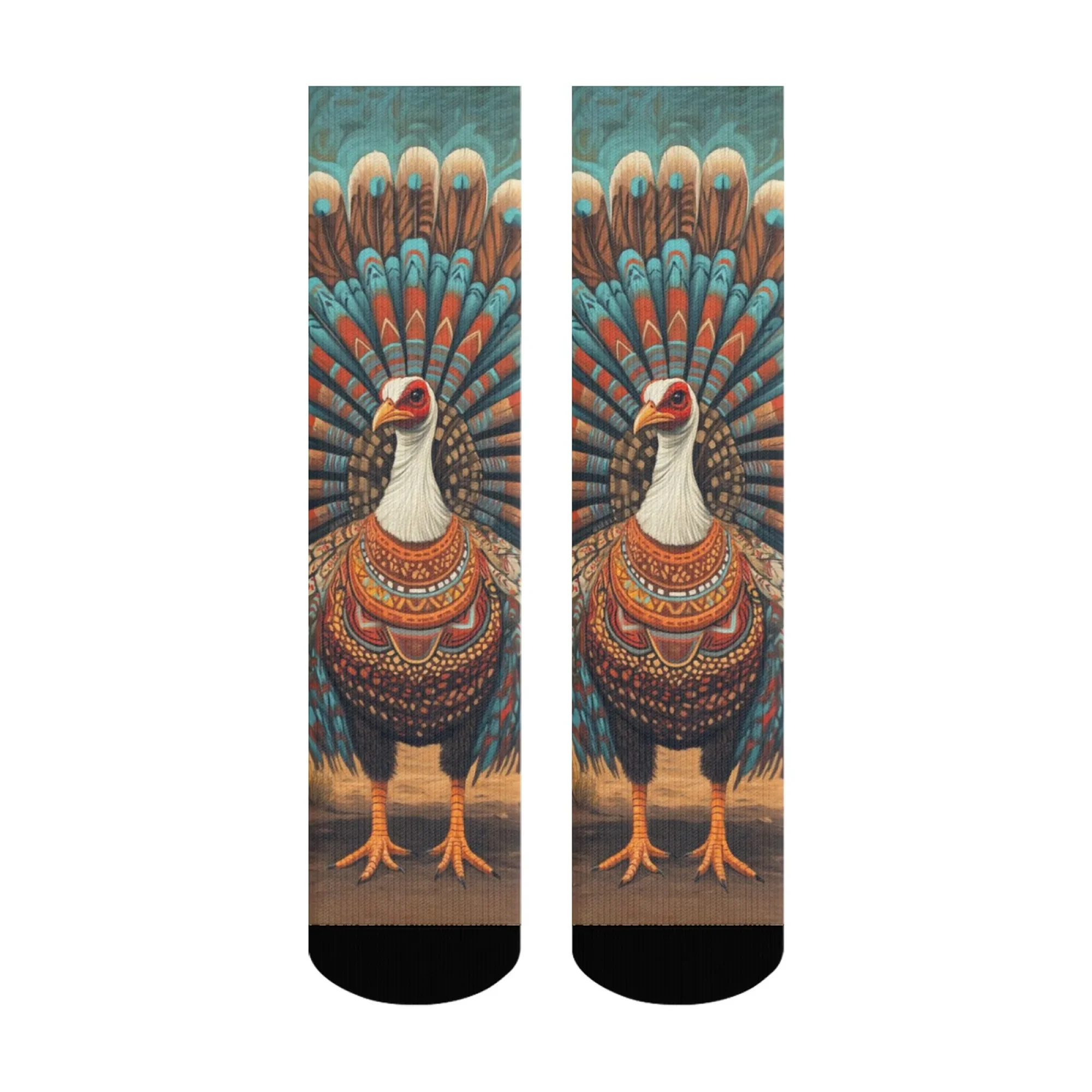 Novelty funny happy turkey socks street hip-hop trend socks accessories Harajuku retro style unisex comfortable breathable socks