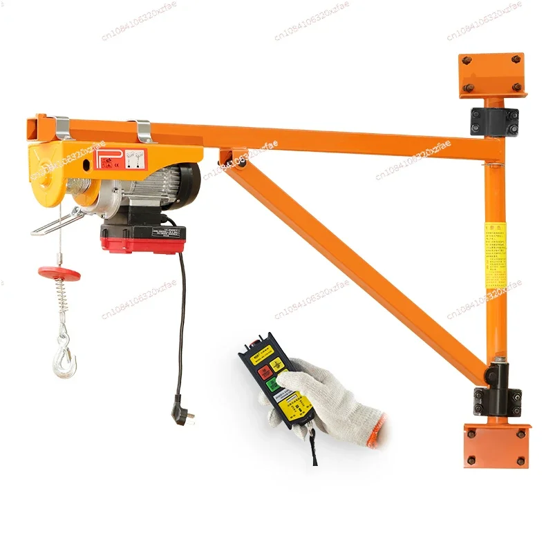 Multi-functional household indoor 220V 510W 200KG electric hoist small crane