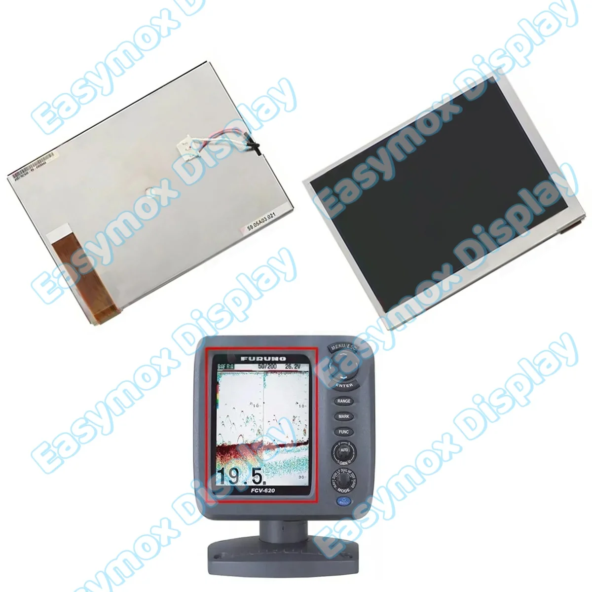 

5" Original LCD Display for Furuno Fish Finder FCV-620 FCV620 Screen Repair Replacement