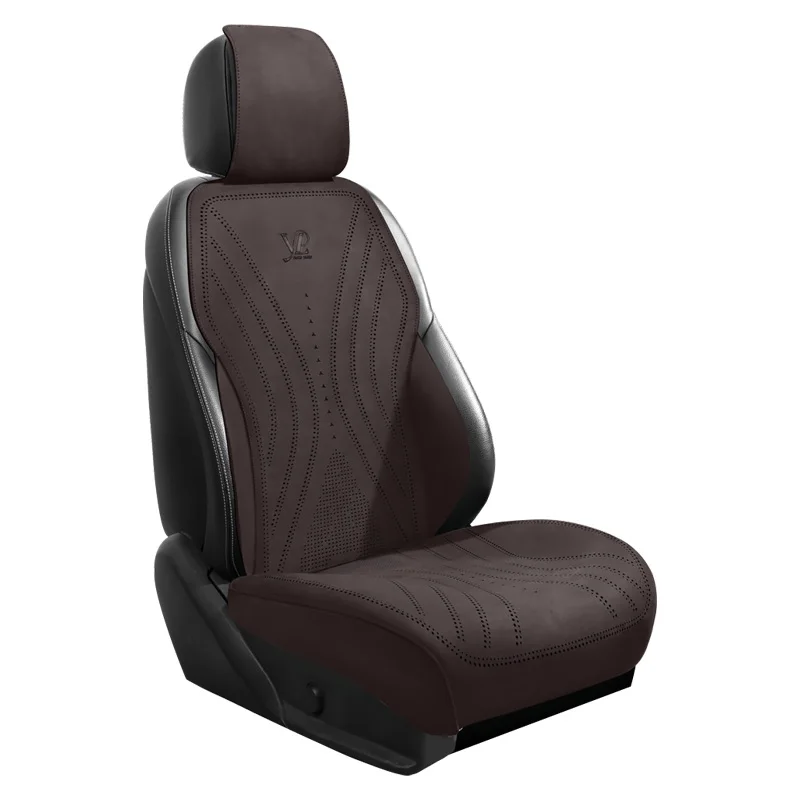 

Car Suede Seats Protection Universal Car Front Seat Cover All Season Breathable Perforated Suede SUV Seat Cushion Accessories