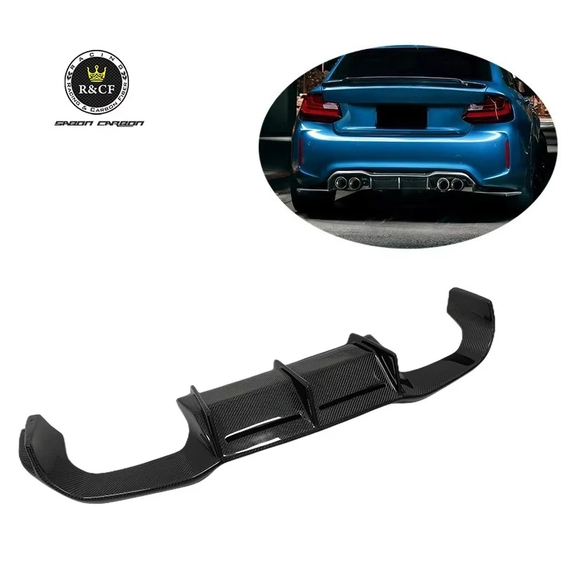 16-19 M2 F87 Mt-c Style Carbon Fiber Rear Bumper Diffuser Lip for  BMW F87 M2 M2C Competition