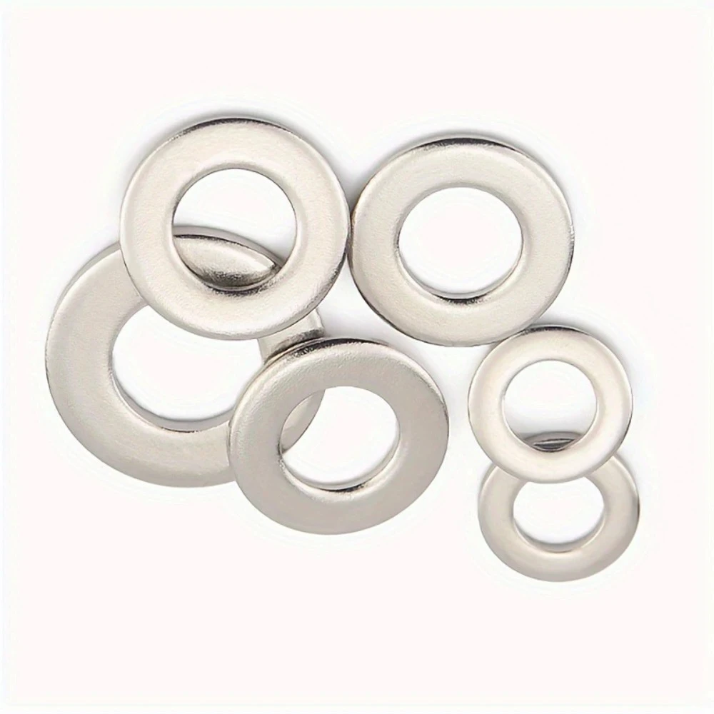 

M2-M10 304 Stainless Steel Flat Gasket Round Sealing O Ring Seals Gasket for Faucet Professional Plumbing Repair Metal Gasket