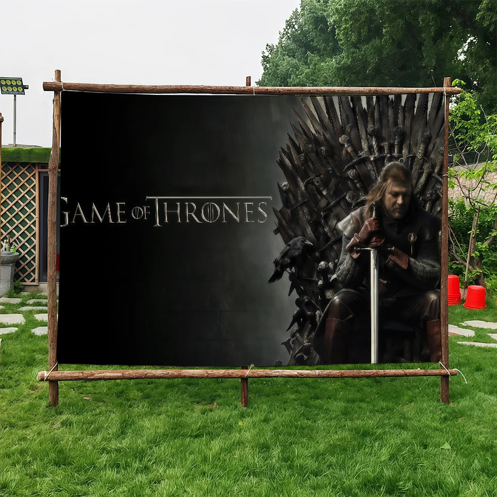 لعبة التلفزيون الأمريكية G-Game of T-Thrones مناسبة لغرفة النوم في الهواء الطلق هدية ديكور الحفلات نزهة التخييم