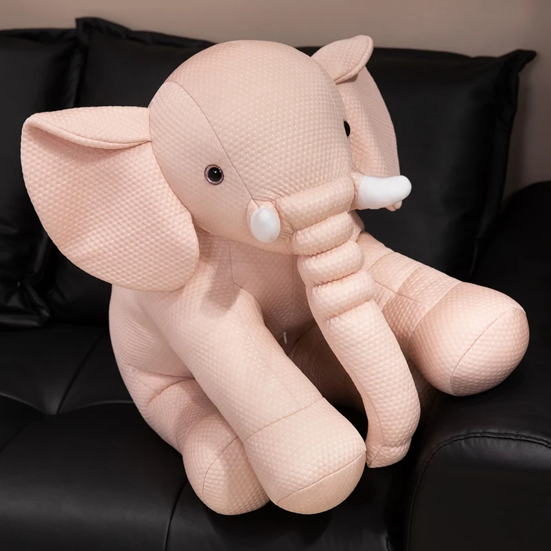 

Soft Cute Ice Silk Elephant Cushion High Quality Non-Slip Bottom Machine Washable for Home Decor Gift Bed Sofa Office Fun Decor