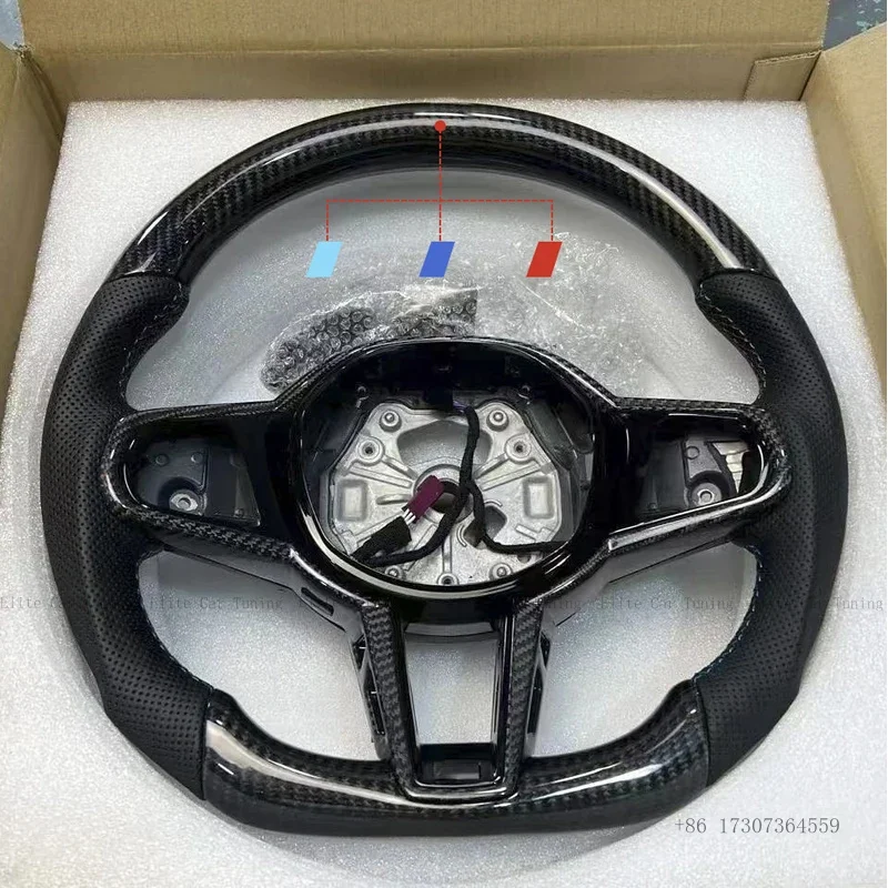 

Carbon Fiber LED Sports Steering Wheel Fit For BMW CS M2 M3 M4 M5 G01 G02 G05 G31 G32 G82 G42 G14 G20 G21 G80 G81 G22 G23