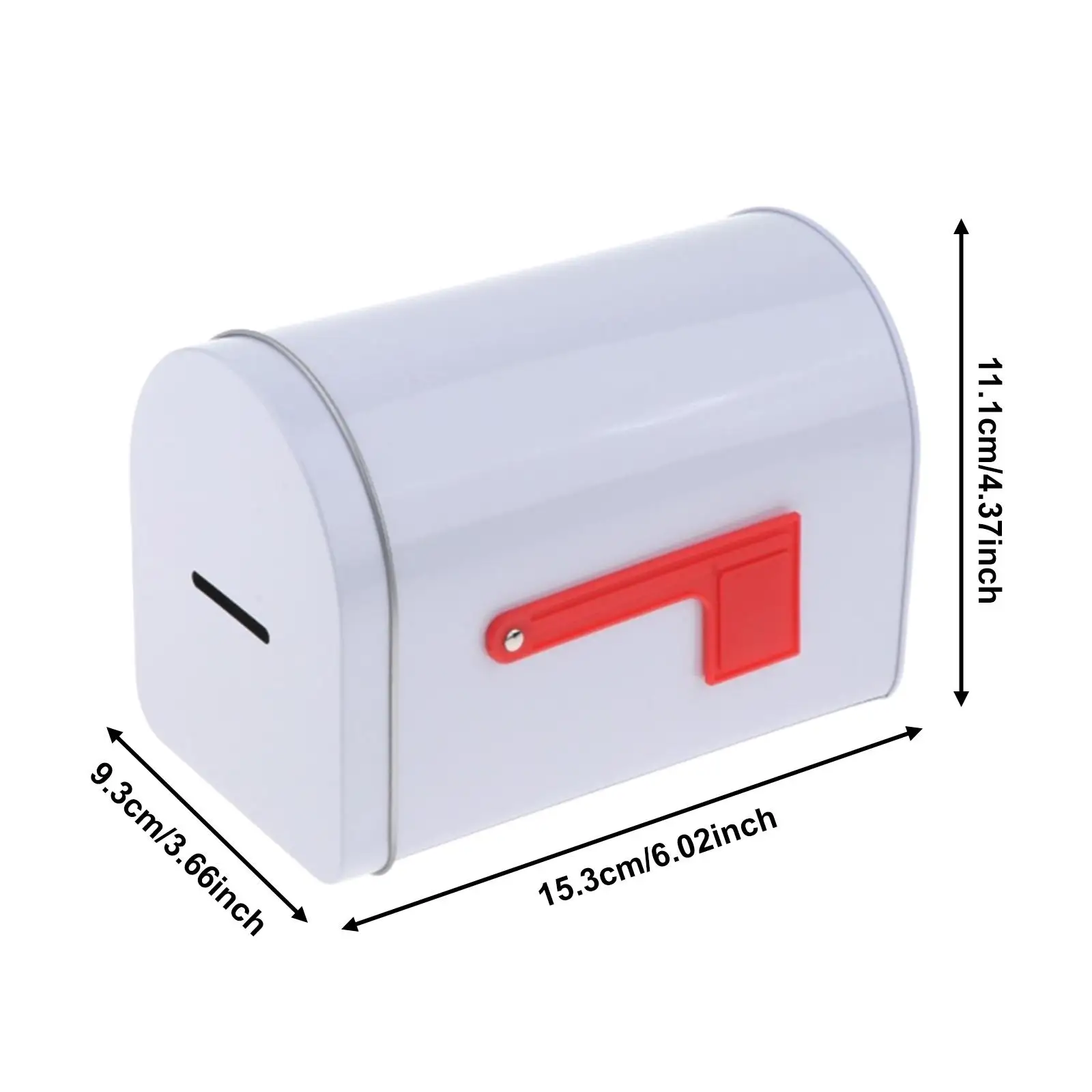 Retro Metal Letter Box Outside Mailbox for Home Christmas Decoration Indoor Outdoor Envelope Magazine Holder