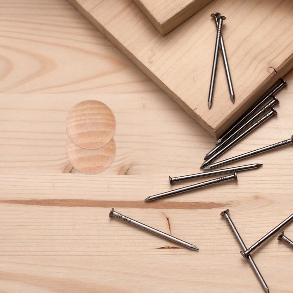 

50pcs Wood Hole Plugs Screw For Furniture Cabinet Table Chair Legs Drill Holes Reusable Hole Covers Hardware