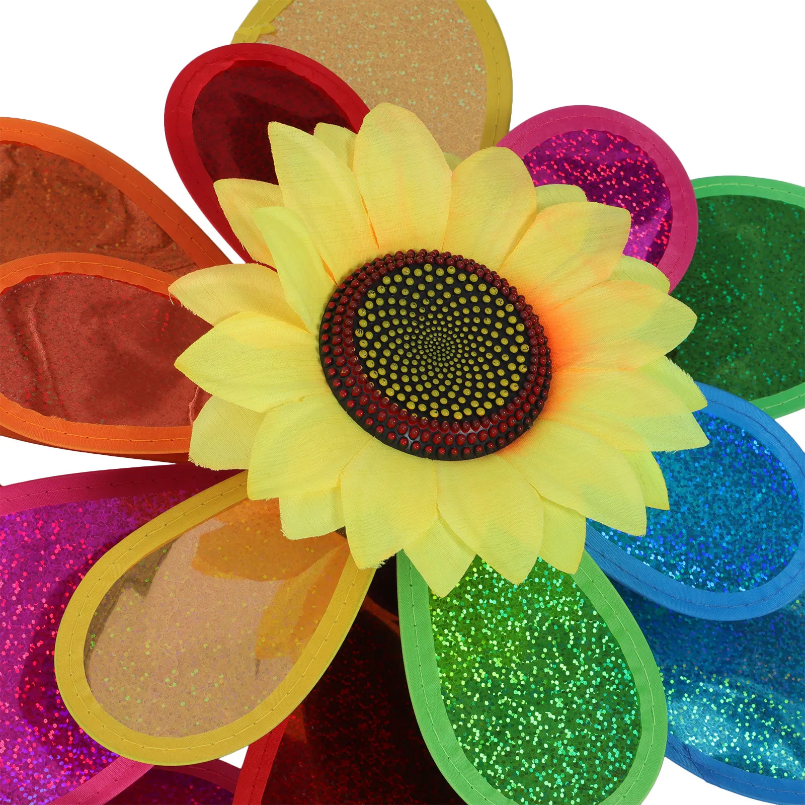 

3 шт. двухслойная мигающая ветряная мельница красочный мультяшный вертушка открытый Крытый сад газон украшение подвесной орнамент