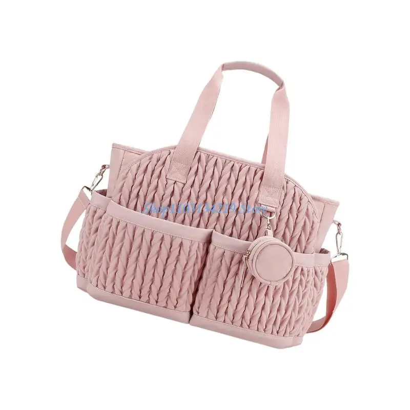 

N5KC Модная стеганая изолированная сумка для детских подгузников водонепроницаемый органайзер для путешествий