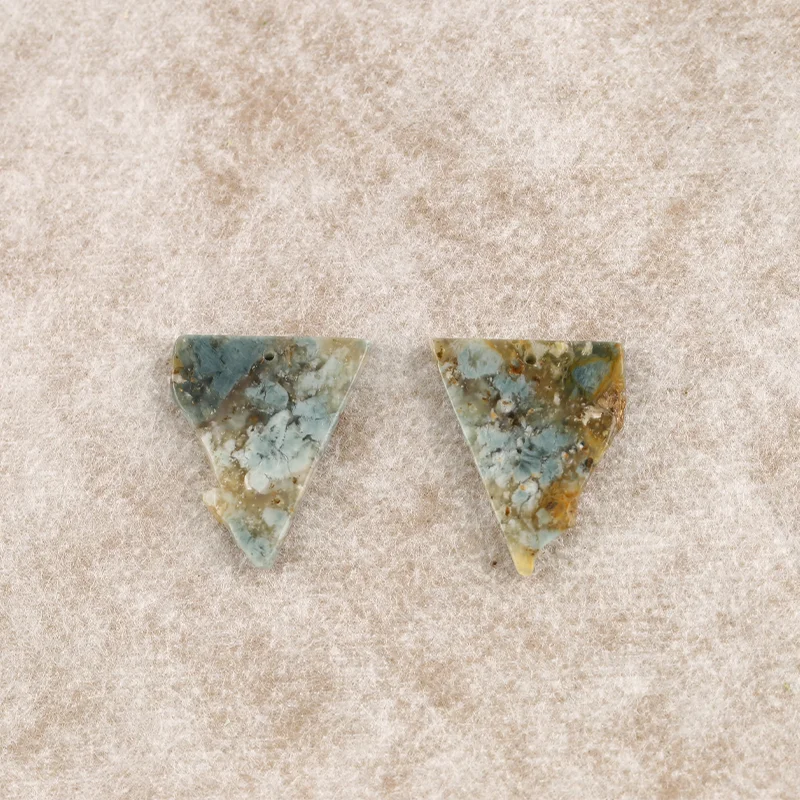 

B&F Ocean Jasper Earring Beads for Jewelry Making, Handmade Natural stones beads, Stones for jewelry Making Supplies