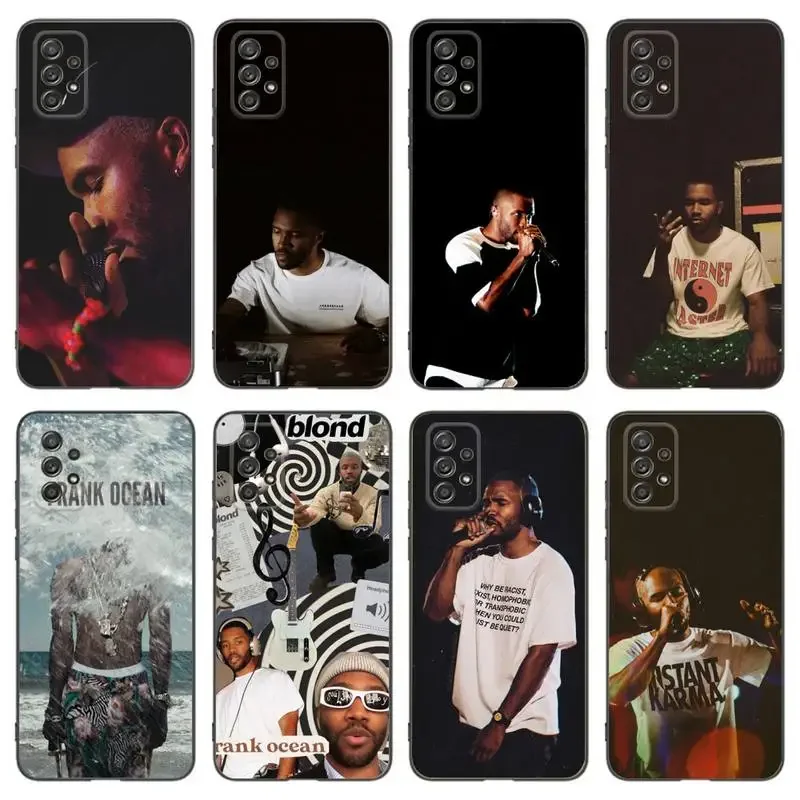 F-Frank Singer Ocean B-Blonde Phone Case For Samsung A91 80 70 53 42 32 30 20 A50 30S 50S 21S 20S A20E Black Case