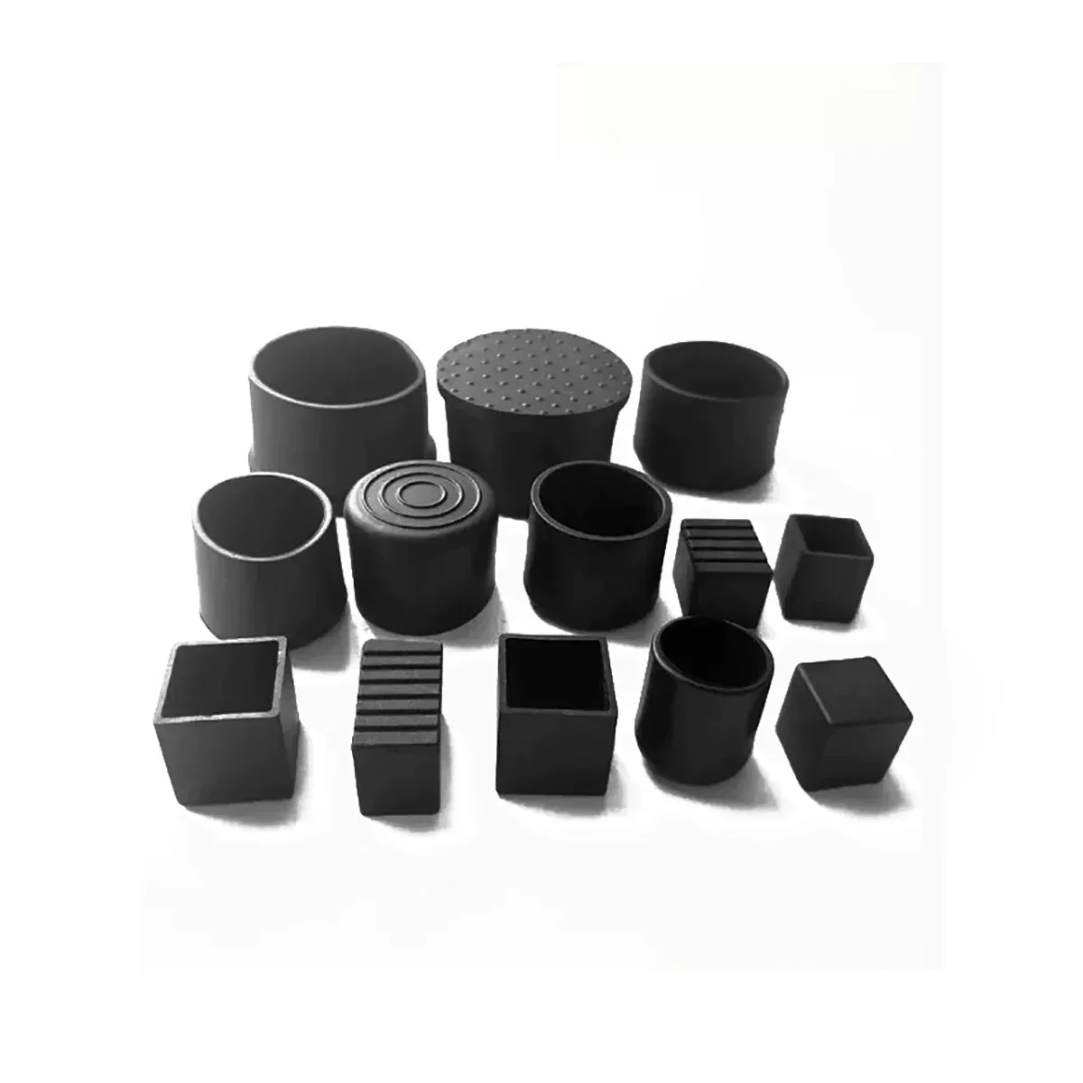 PVC Circular Pipe Jacket Protective Pads, Mesas e Cadeiras de Móveis, Anti Slip, Espessado Foot Covers, Resistente ao desgaste