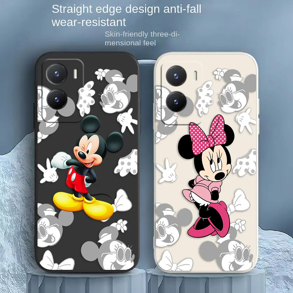 Coque de téléphone mignonne Minnie Mouse, étui pour VIcalculator Y16 Y20 Y21 Y22 Y27 Y31 Y33S Y55 Y35 Y53S Y66 Y76 Y77 Y93