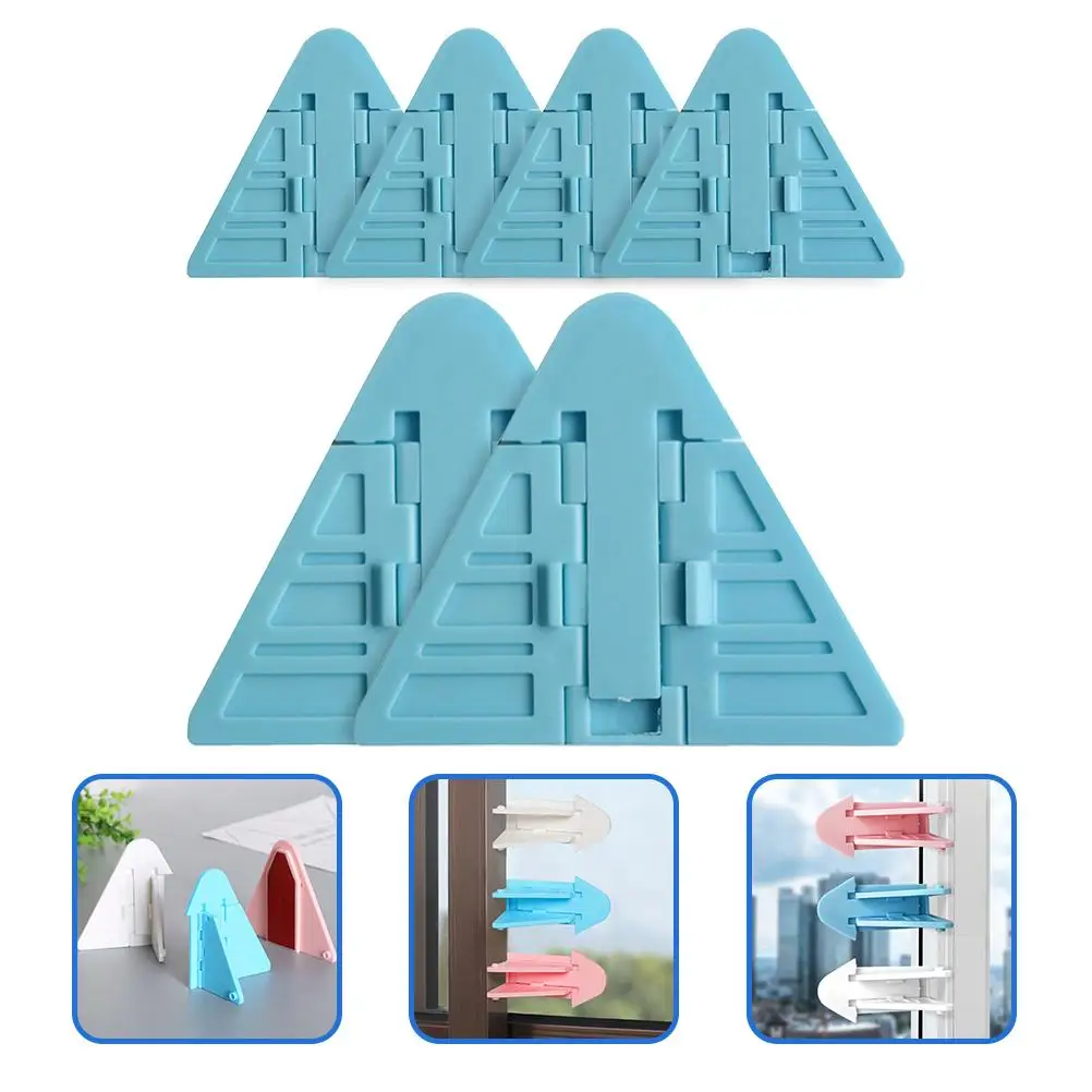 6 Pcs Sliding Door Safety Locks for Children Protection Abs Glass Cupboard Latch Baby Proof Childproof Window Security Locks