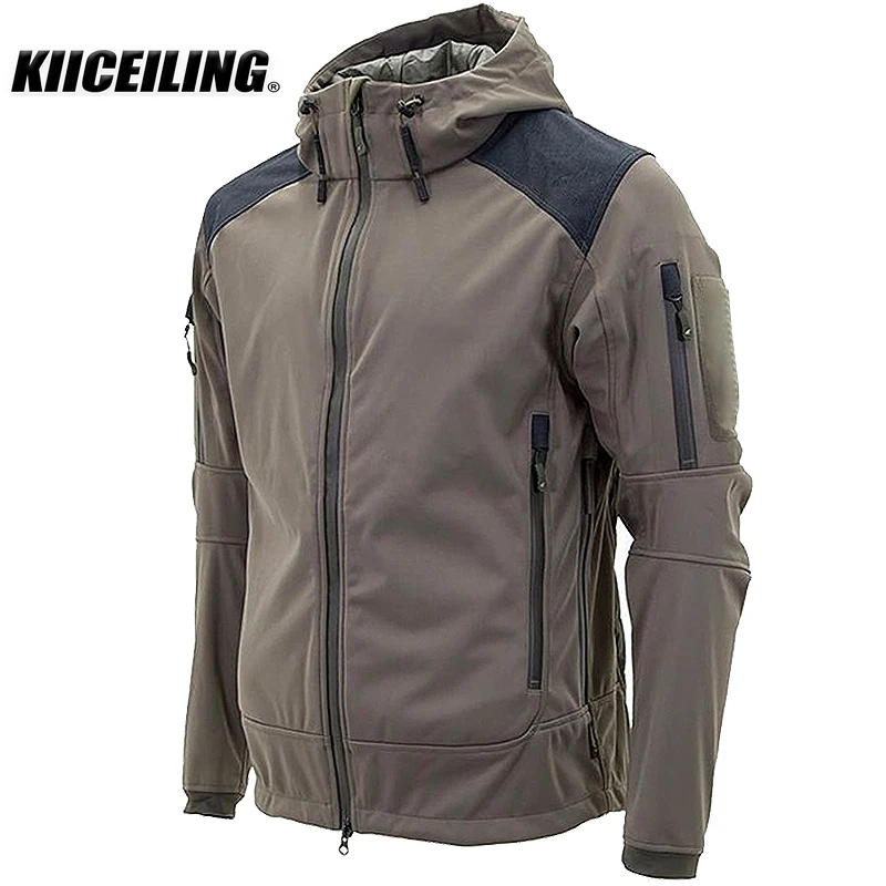 KIICEILING ISG 2.0 Softshell Fleece Winter Jackets Men, Tactical Jacket, Mens Jacket, Thermal Streetwear, Bomber Jacket,Clothing