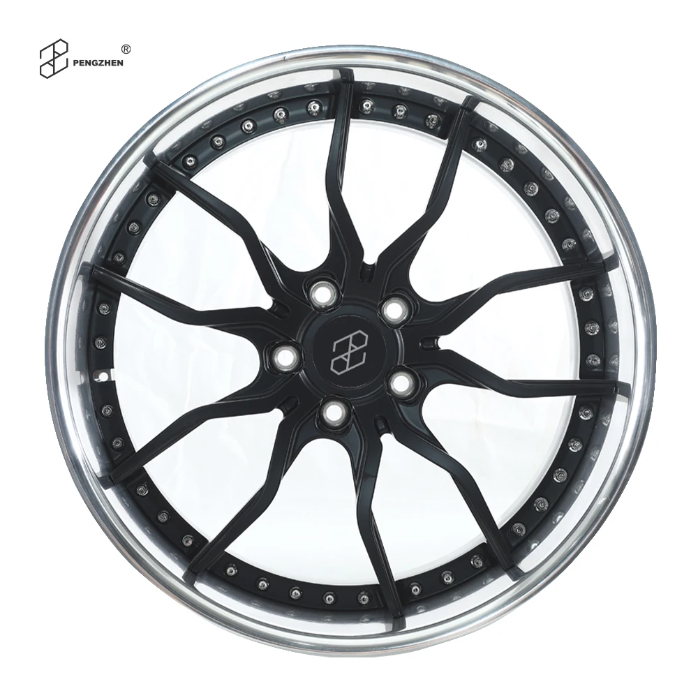 2 Piece 5 Holes Deep Lip 5x120 Alloy Wheels Forged Wheel Rims for B MW E30 E34 E36 E46 E60 E63