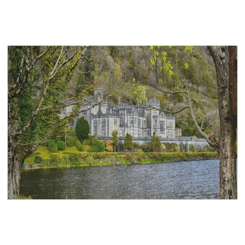 

Kylemore Abbey, Connemara, Ireland Jigsaw Puzzle Personalized Custom Wooden Gift Puzzle