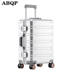 XQ Aluminum Alloy Trolley Case 20 Inch Female Boarding Suitcase 24 Inch 29 Inch Male Metal Password Rolling Luggage Unisex