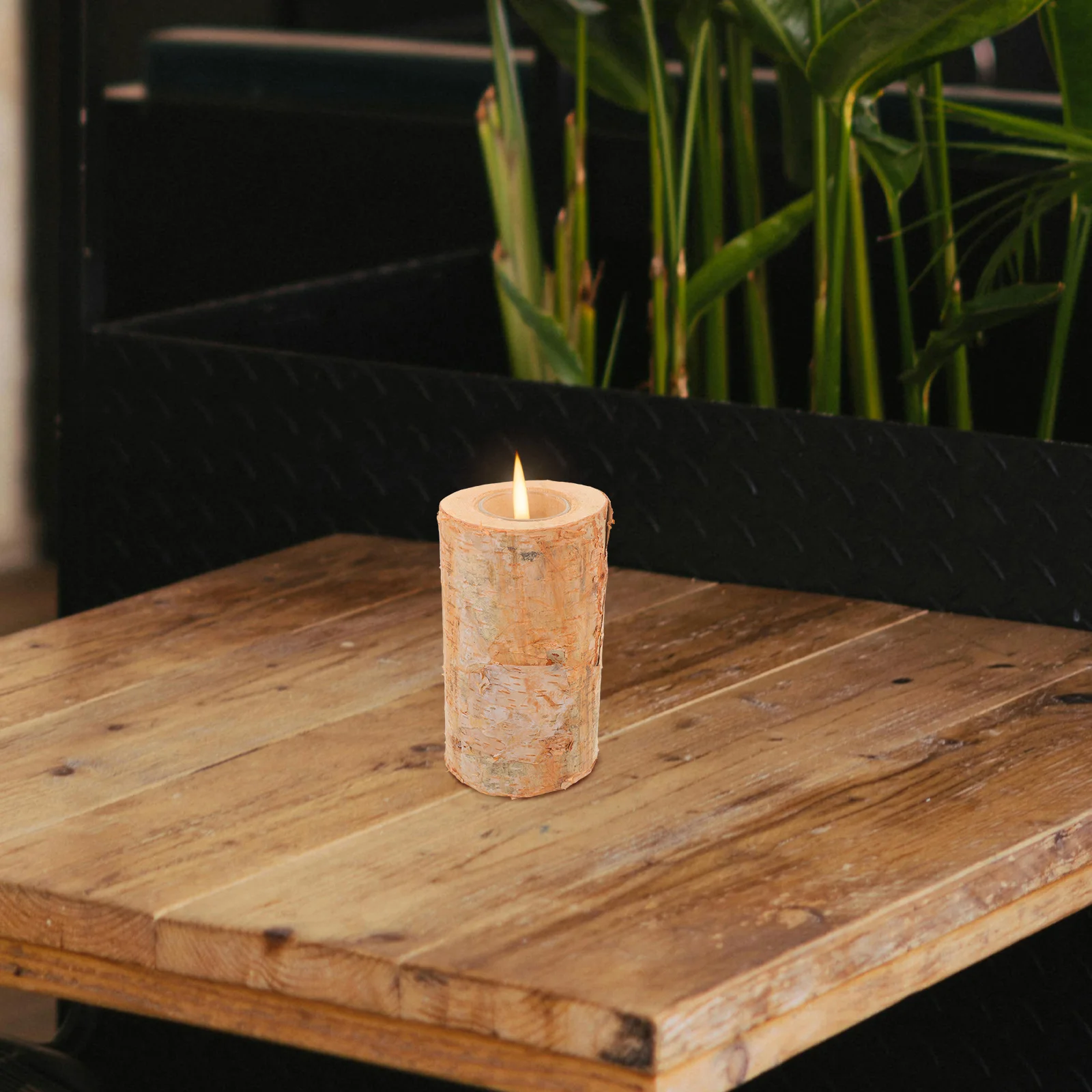 

Rustic Wood Holders Tealight Stand Decorative Vessel Brown Finish Home Shop Gallery Use Tea Lights Candles Display