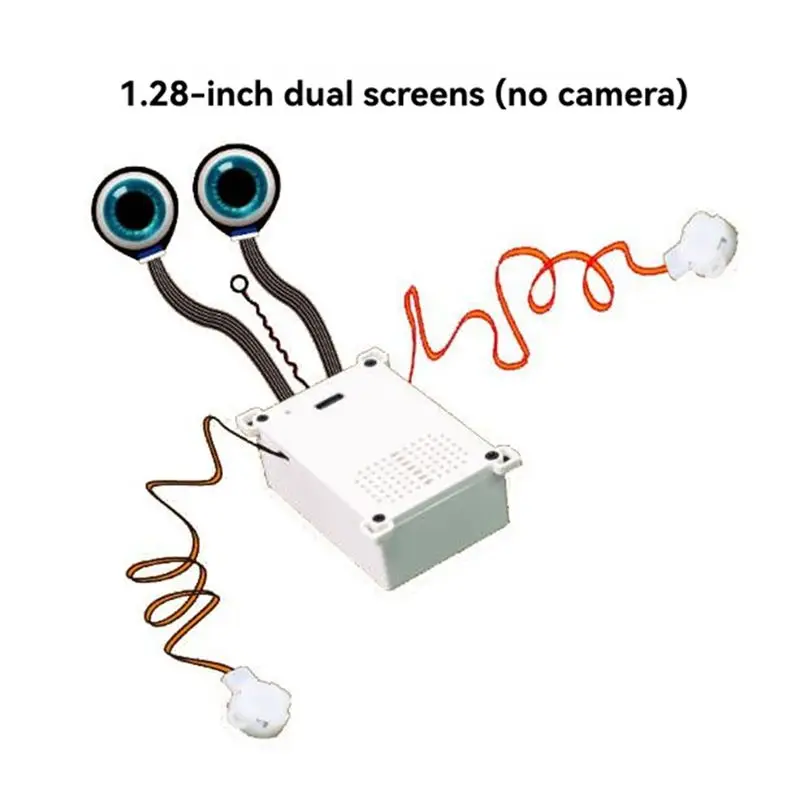 N34R-Dual-Screen For DIY AI Ai Movement Box Wifi AI Box Voice Recognition+ AI Conversation Technology 1.28 Inch