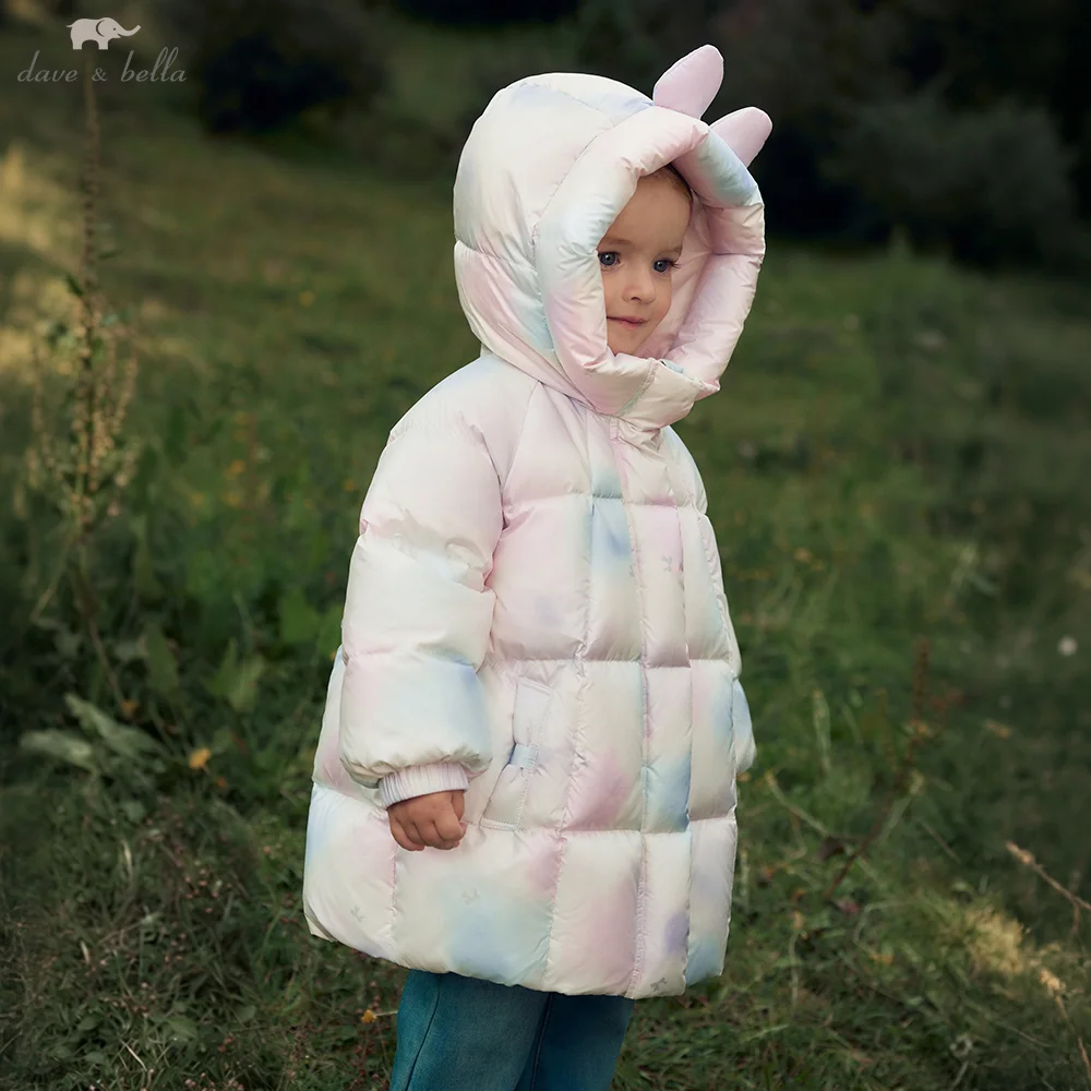 Dave Bella Kids Clothes Girls Children's Coat Winter Warm Baby Down Jacket Outerwear 4- to 7-year-old Waterproof Thick DB4264477
