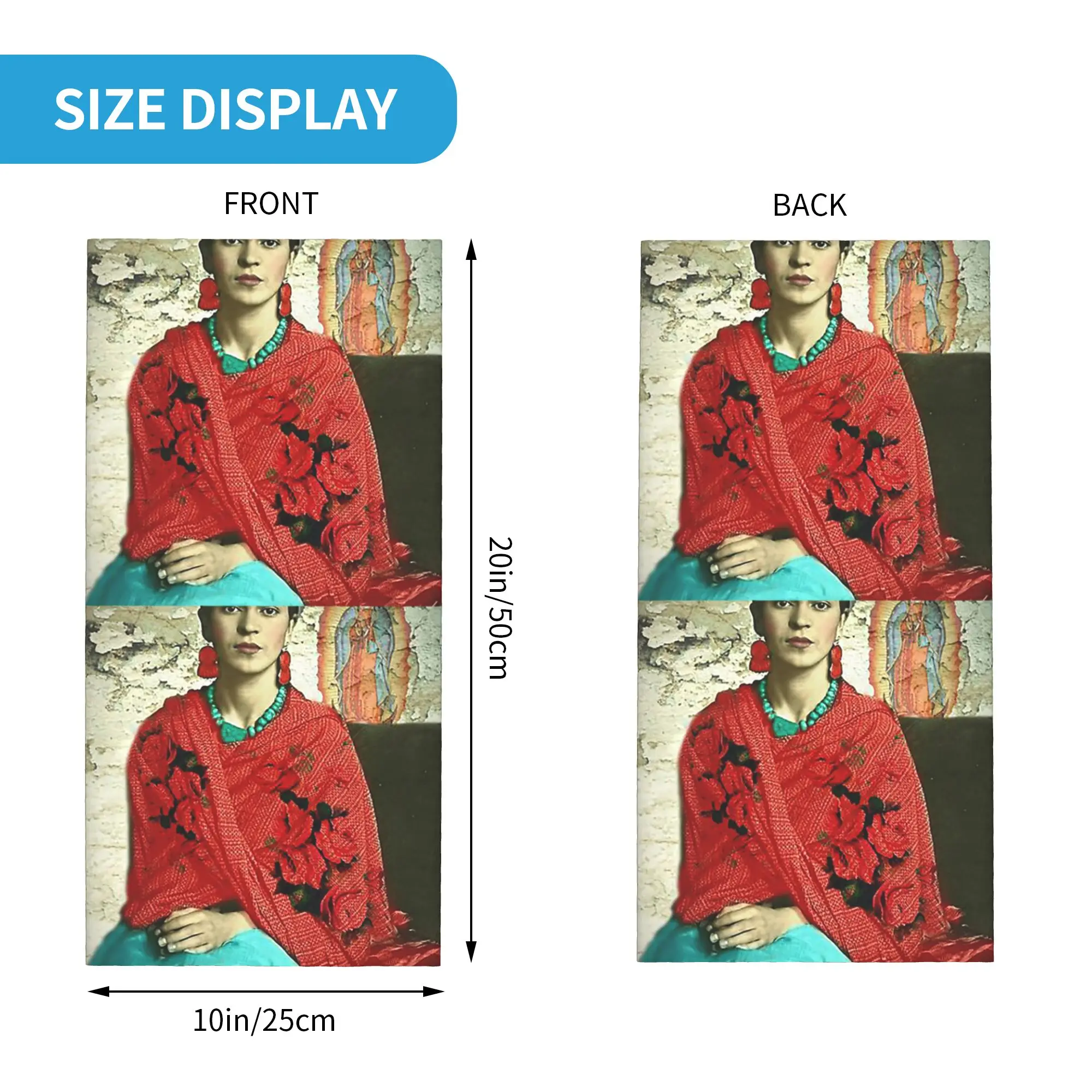 Nostra Signora di Fatima Bandana Ghetta per il collo Sciarpa avvolgente stampata Passamontagna multifunzione unisex adulto