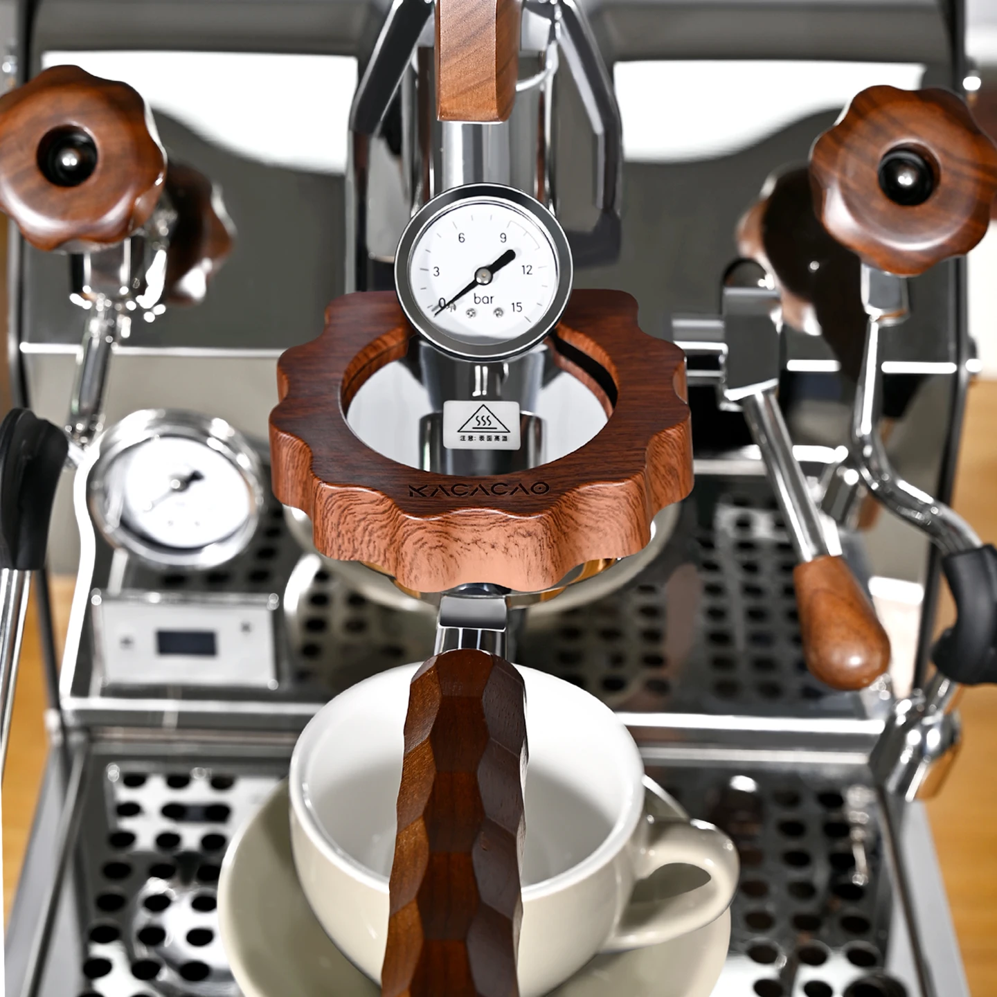 Cabezal de elaboración de cerveza, anillo antiescaldado, tapa antiescaldado para máquina de café E61, cabezal de elaboración, escudo térmico, herramienta de Barista