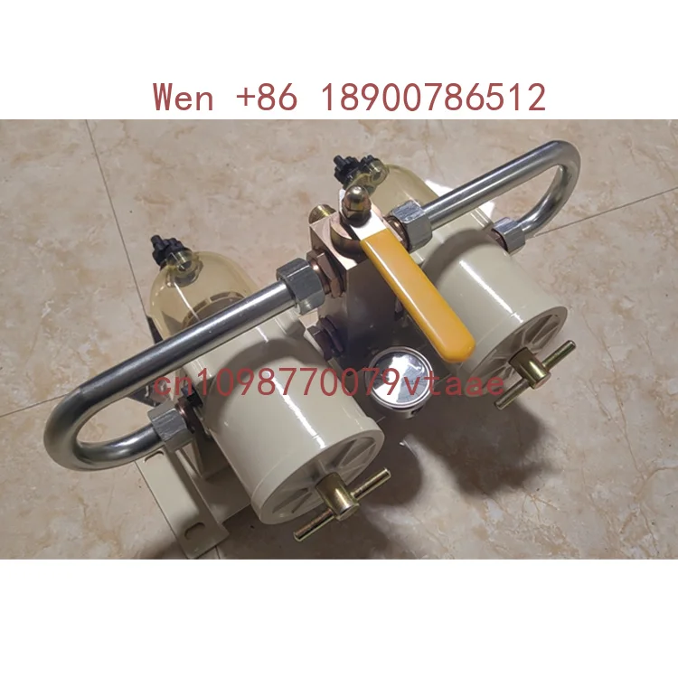 Double Dual 500FG 500FH Marine Fuel Water Separator Diesel Fuel Filter Assembly 75/500FGX