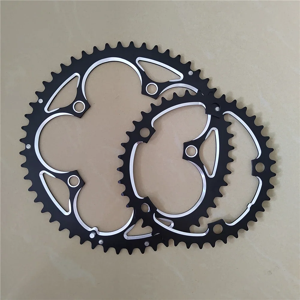 Road Bicycle Chain Wheel 53T 39T Double Disc 130 BCD Folding Chainwheel Mountain Bike Chainring Alloy Crankset 7-10 Speed 3/32