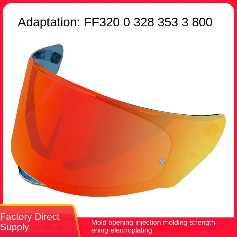 

Full Helmet Helmet Lenses Suitable for FF320, 328, 353, 800 Motorcycle Supplies, Sun Protection Lenses, Red and Blue