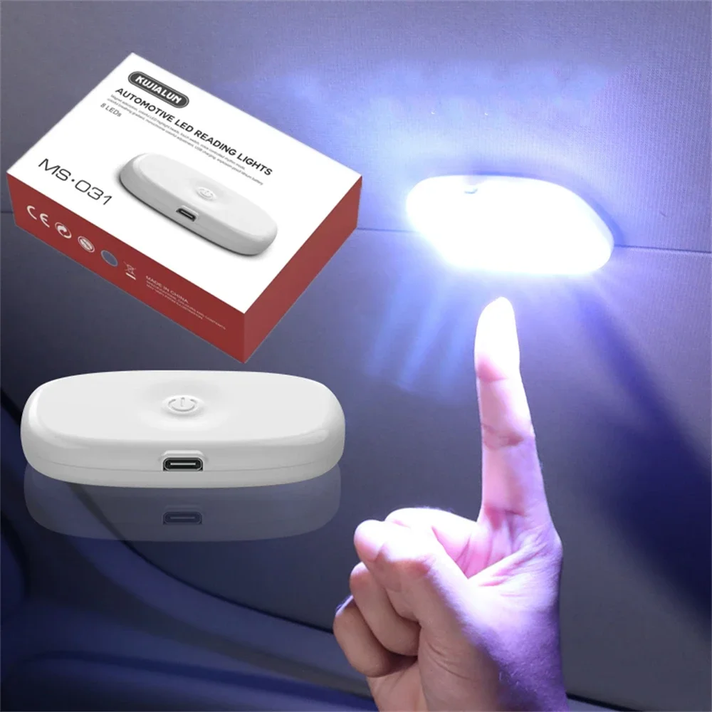 

LED Touch Light Wall Reading Lamp Magnet Base Car Ceiling Light Ambient Mood Car Interior Trunk Light Inside
