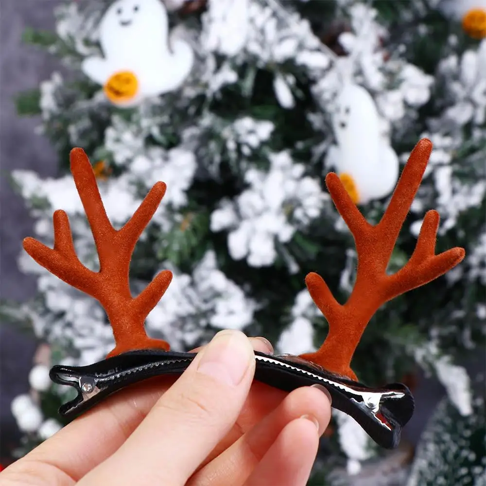 Fontes de festa menina clipe superior adulto crianças presentes pinha grampos de cabelo antler feliz natal decoração acessórios para o cabelo