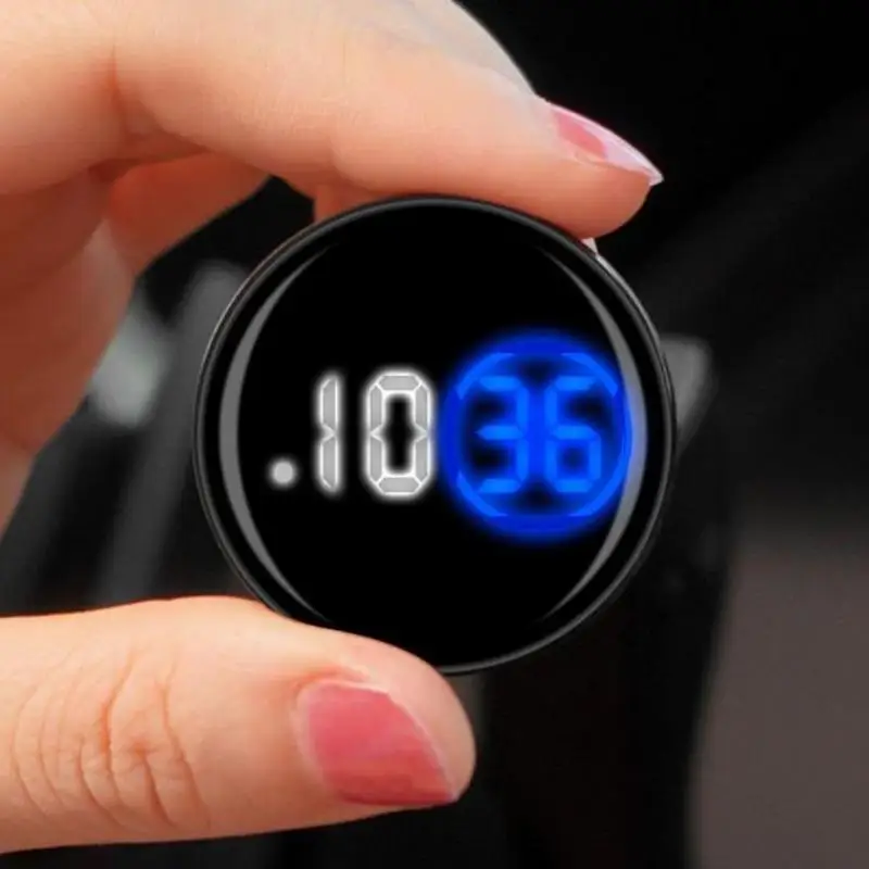 Touch Screen Car Mounted Clock Waterproof Mount Clock Watch Clock Car Accessories For Cars Touch Control Clocks