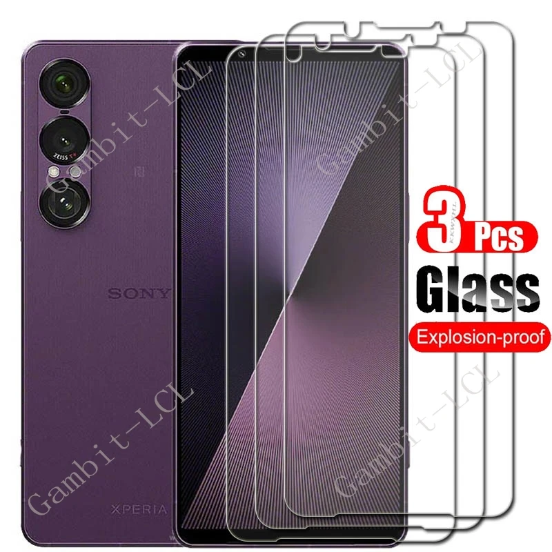 

1-3PCS Tempered Glass For Sony Xperia 1 VII Protective ON SonyXperia1VII Xperia1VII Xperia1VI 1VI VI Screen Protector Cover Film