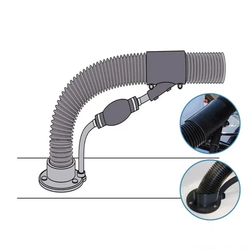 J0MA Marine Grade Split Cable Grommet Quick Assembly Waterproof Seal Outboards Motor Cable Gland for Boat Fuels Lines & Wiring