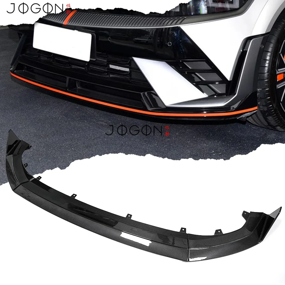 

For Hyundai Ioniq 5 N 2024 2025 Replace Carbon Fiber Exterior Car Front Bumper Lip Spiltters Protector Cover Trim Accessories